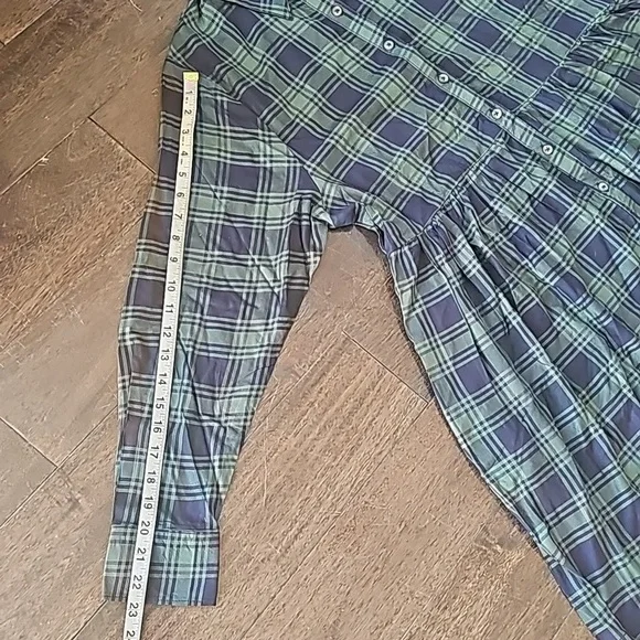 Adore Me Fleur Green Plaid Shirt Dress Small NWT - Picture 8 of 10